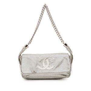 Chanel Metallic Glazed Calfskin Perforated Rodeo Drive Flap